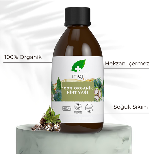 Moj Essence - Organik Castor Oil (Hint Yağı) - 100ml